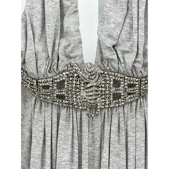 Sky‎ Halter Maxi Dress with Jeweled Jaguar Belt Medium - Picture 1 of 7